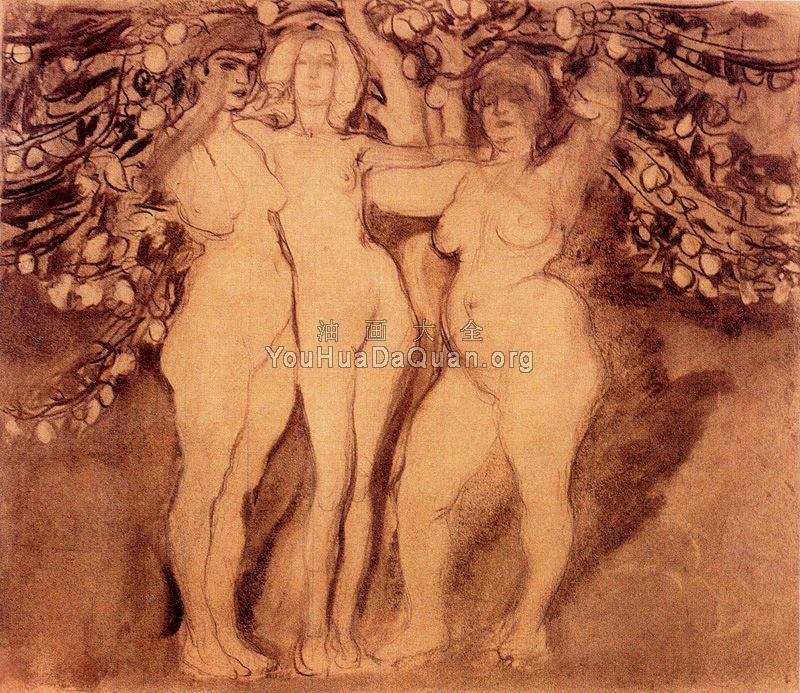 Study for Autumn Sun - 弗朗齐歇克·库普卡